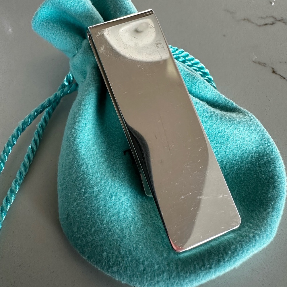 Tiffany & Co sterling silver classic money clip, no monogram